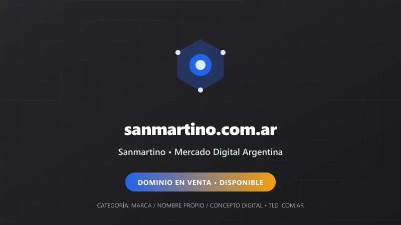Identidad gráfica y activo digital para Sanmartino en Argentina